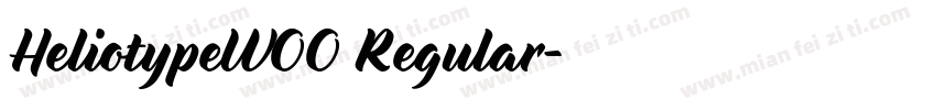 HeliotypeW00 Regular字体转换
